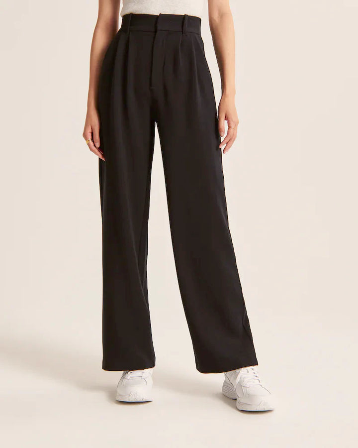 Black Wide-Leg Trousers