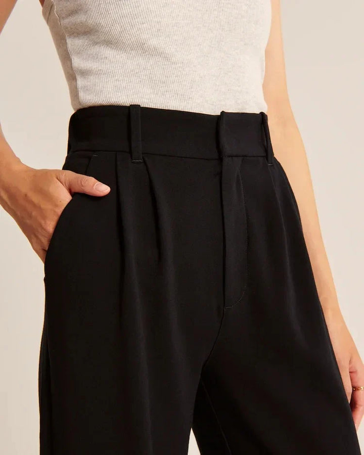 Black Wide-Leg Trousers