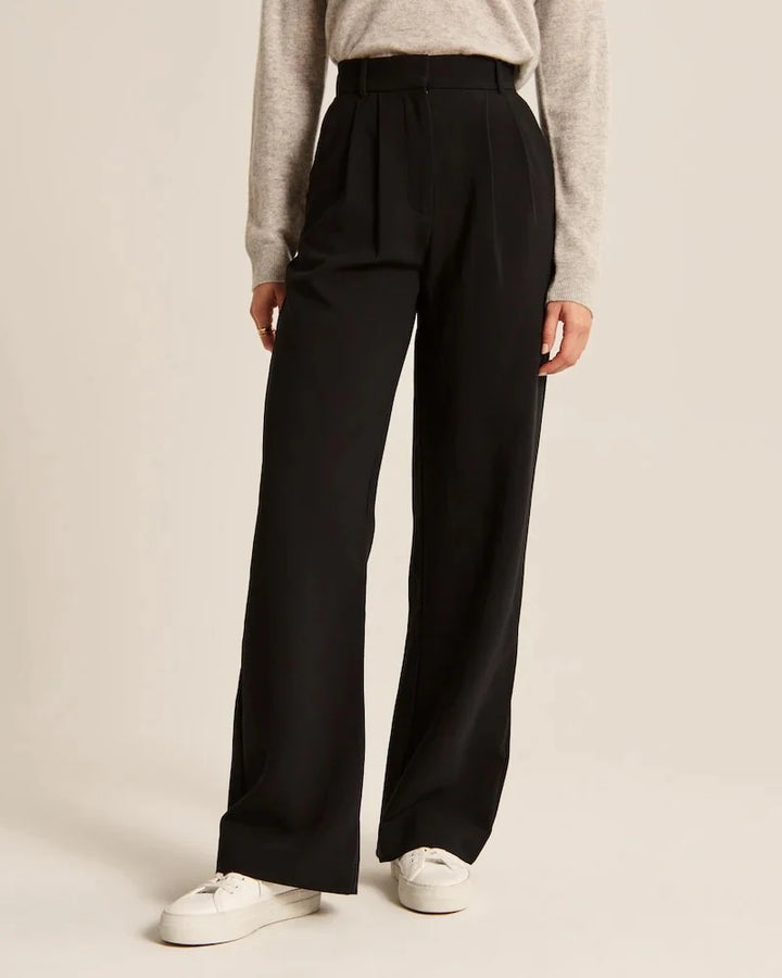 Black Wide-Leg Trousers